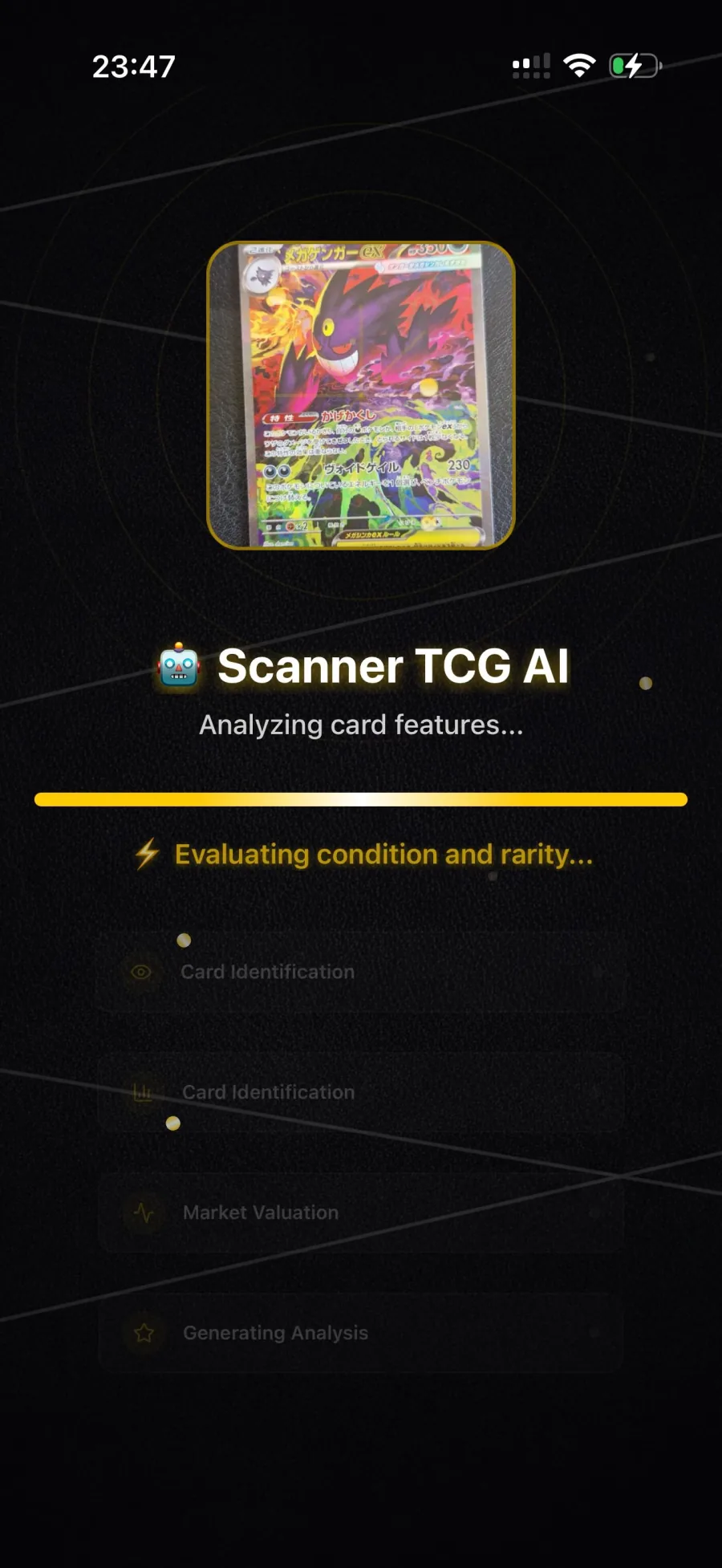 Scanner TCG AI — Watch the AI read the card in real time