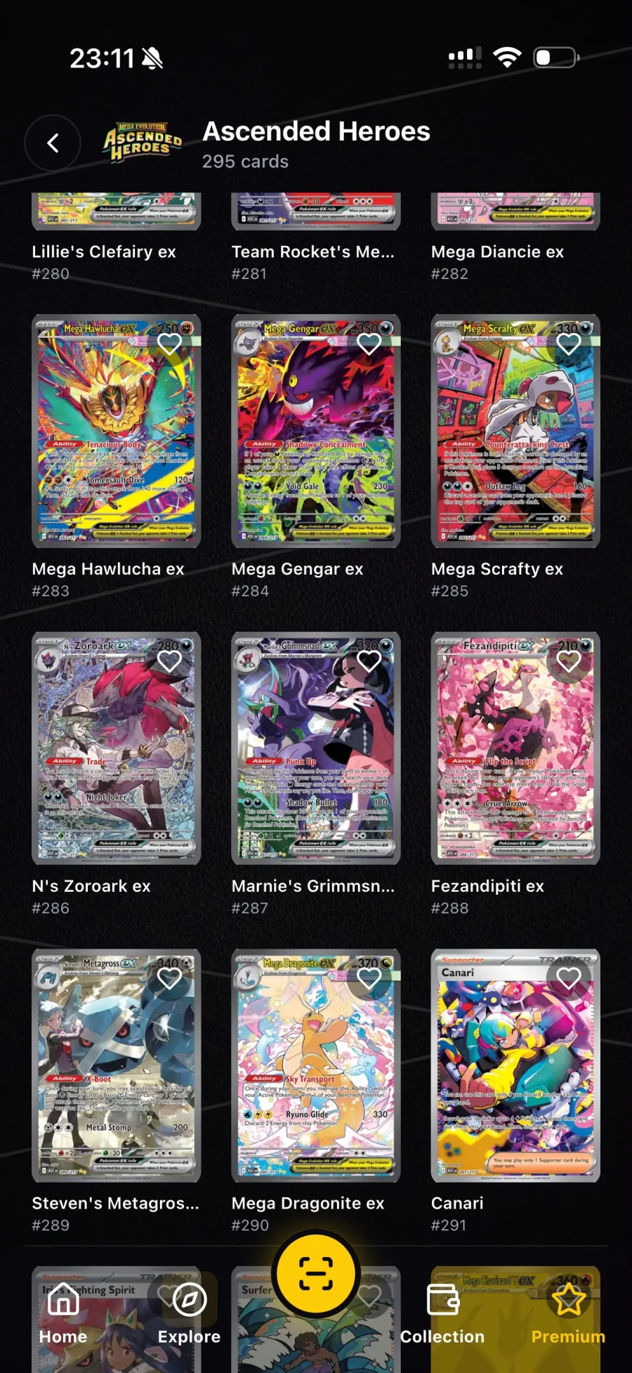Scanner TCG AI — Open any set and browse it card by card